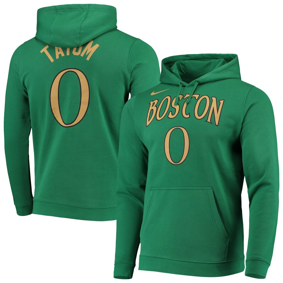 NBA Jayson Tatum Boston Celtics Nike 201920 City Edition Name Number Team Pullover Hoodie  Kelly Green->cleveland cavaliers->NBA Jersey